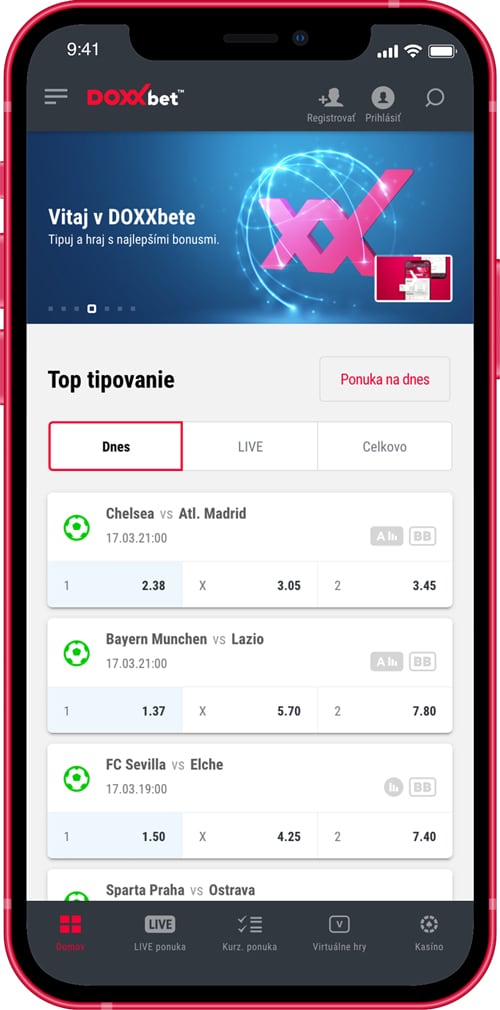 DOXXbet appka prináša ešte viac zábavy - iOS aplikácia